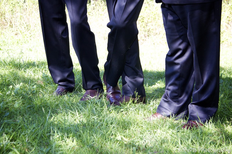 Groom and groomsmens RM Williams riding boots - wedding photography sydney